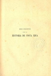 book Colección de documentos para la historia de Costa Rica