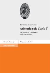 book Aristotle's de Caelo III: Introduction, Translation and Commentary