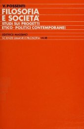 book Filosofia e Società. Studi sui progetti etico-politici contemporanei