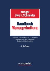 book Handbuch Managerhaftung