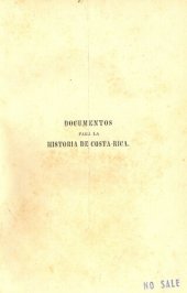 book Colección de documentos para la historia de Costa Rica