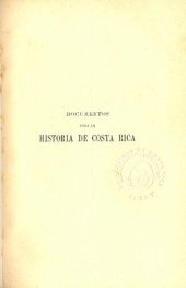 book Colección de documentos para la historia de Costa Rica