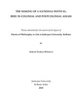 book The Making of a National Festival: Bihu in Colonial and Postcolonial Assam