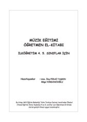 book Müzik Eğitimi Öğretmen El-Kitabı. İlköğretim 4. 5. Sınıflar İçin