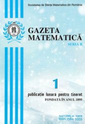 book Gazeta Matematica B