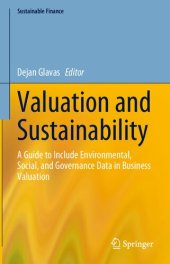 book Valuation and Sustainability: A Guide to Include Environmental, Social, and Governance Data in Business Valuation