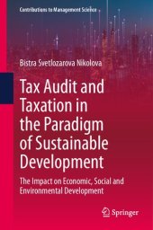 book Tax Audit and Taxation in the Paradigm of Sustainable Development: The Impact on Economic, Social and Environmental Development