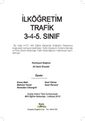 book İlköğretim Trafik. 3-4-5. Sınıf