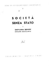 book Società senza Stato