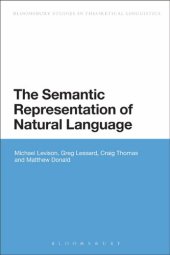 book Semantic Representation of Natural Language