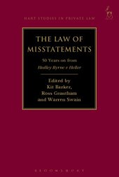 book The Law of Misstatements: 50 Years on from Hedley Byrne v Heller