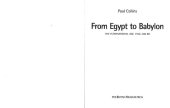 book From Egypt to Babylon: The International Age 1550-500 BC