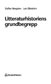 book Litteraturhistoriens grundbegrepp