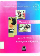 book MANUAL DE CONSULTA PARA EL CONTROL Y LA PRESCRIPCION DE EJERCICIO