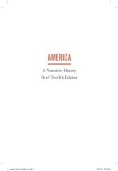 book AMERICA A Narrative History Brief Twelfth Edition