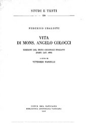 book Vita di mons. Angelo Colocci