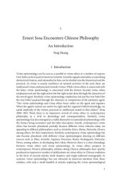 book Ernest Sosa Encountering Chinese Philosophy: A Cross-Cultural Approach to Virtue Epistemology