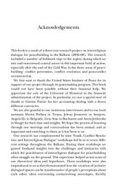 book Religion as a Conversation Starter: Interreligious Dialogue for Peacebuilding in the Balkans