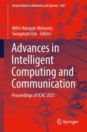 book Advances in Intelligent Computing and Communication: Proceedings of ICAC 2021