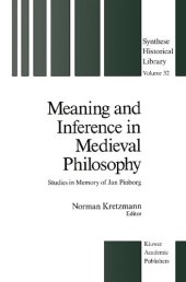 book Meaning and Inference in Medieval Philosophy: Studies in Memory of Jan Pinborg