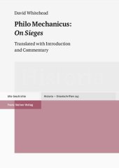 book Philo Mechanicus: 'on Sieges': Translated with Introduction and Commentary