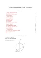 book Algebraic Number Theory - Summer School Notes