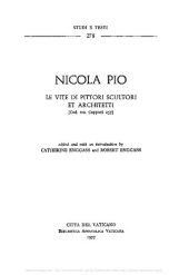 book Nicola Pio. Le vite di pittori, scultori e architetti