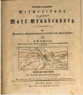 book Statistisch-topographische Beschreibung der gesamten Mark Brandenburg ; für Statistiker, Geschäftsmänner und Kameralisten