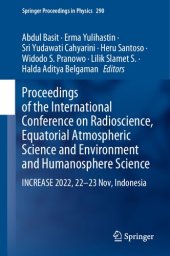 book Proceedings of the International Conference on Radioscience, Equatorial Atmospheric Science and Environment and Humanosphere Science: INCREASE 2022, 22–23 Nov, Indonesia