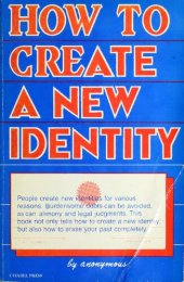 book How to Create a New Identity