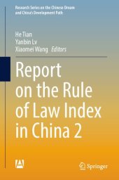 book Report on the Rule of Law Index in China 2: No. 15, 2017