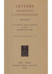 book Epicuro: Lettere. Frammenti e testimonianze