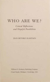 book Who Are We - Critical Reflections and Hopeful Possibilities