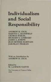 book Individualism and Social Responsibility