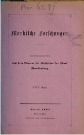 book Märkische Forschungen