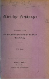 book Märkische Forschungen