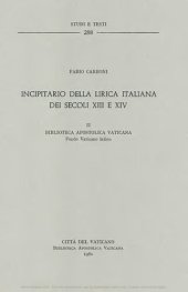 book Incipitario della lirica italiana dei secoli XIII-XIV