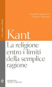 book La religione entro i limiti della semplice ragione