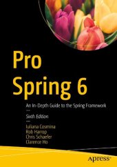 book Pro Spring 6: An In-Depth Guide to the Spring Framework, 6th Edition