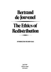 book Ethics of Redistribution