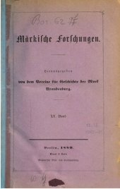 book Märkische Forschungen