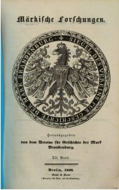 book Märkische Forschungen / Regesta Historiae Neomarchicae = Die Urkunden zur Geschichte der Neumark und des Landes Sternberg ; 2