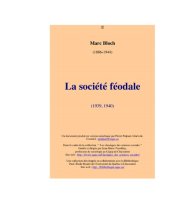 book La société féodale