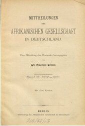 book Mitteilungen der Afrikanischen Gesellschaft in Deutschland