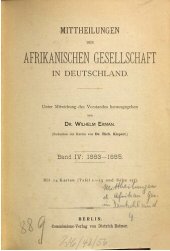 book Mitteilungen der Afrikanischen Gesellschaft in Deutschland