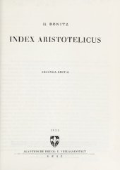 book Index Aristotelicus