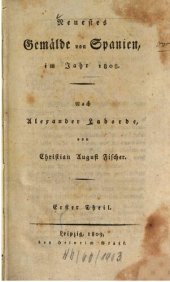 book Neuestes Gemälde von Spanien, im Jahre 1808