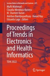 book Proceedings of Trends in Electronics and Health Informatics: TEHI 2022