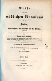 book Reise nach dem südlichen Russland und der Krim, durch Ungarn, die Walachei und die Moldau, im Jahre 1837