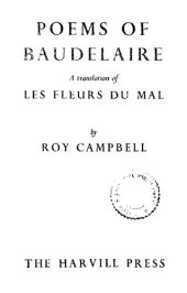 book Poems of Baudelaire: A Translation of Les Fleurs du Mal